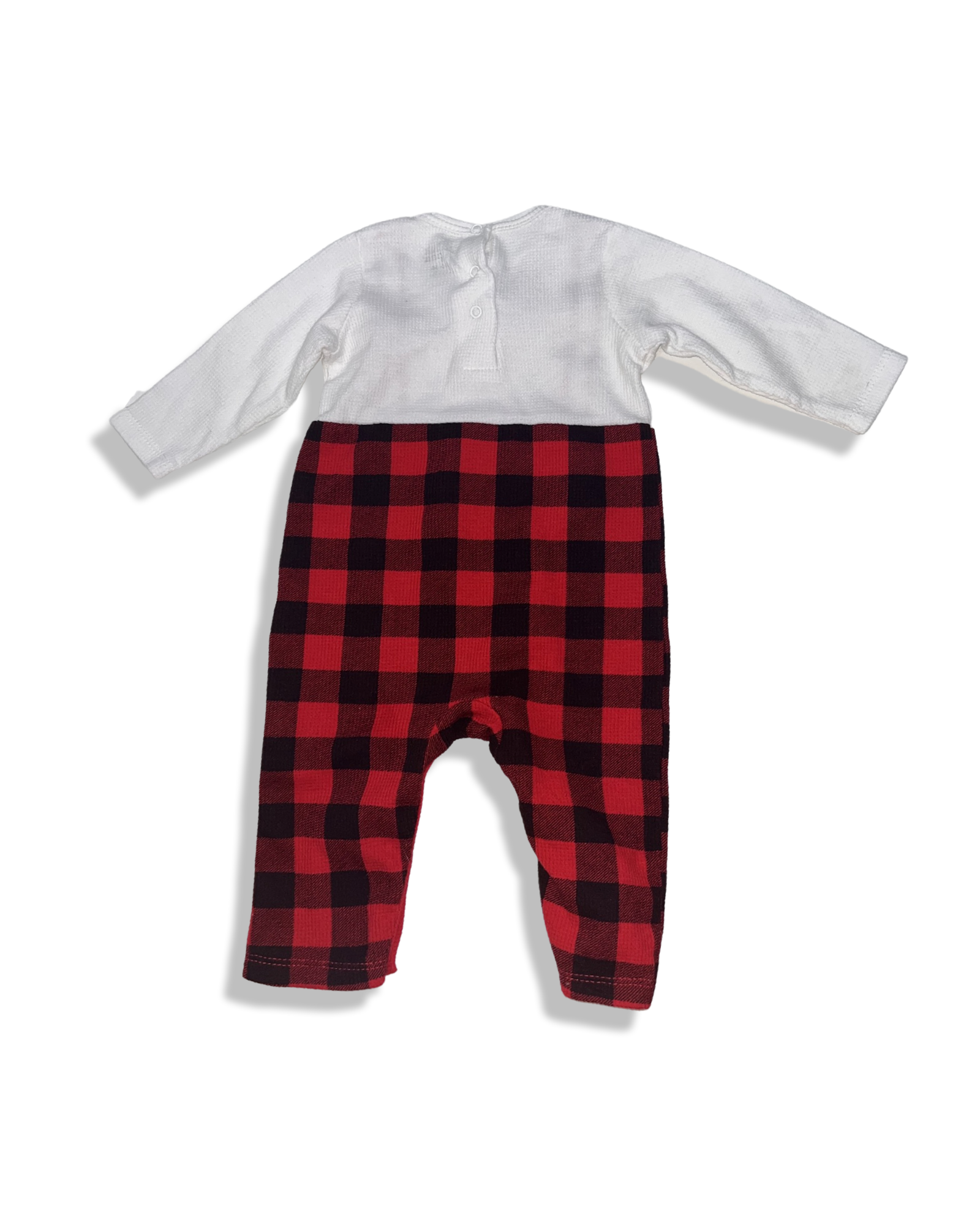 Chick Pea Red Overall Bodysuit (3-6M)