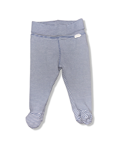 H&M Blue Blue and White Footed Pants (NB)