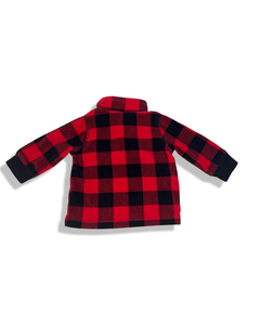 Carter's Red and Black Plaid Sweater (6M)