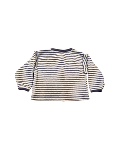 Roots Kids Grey and Blue Striped Sweater (2T)