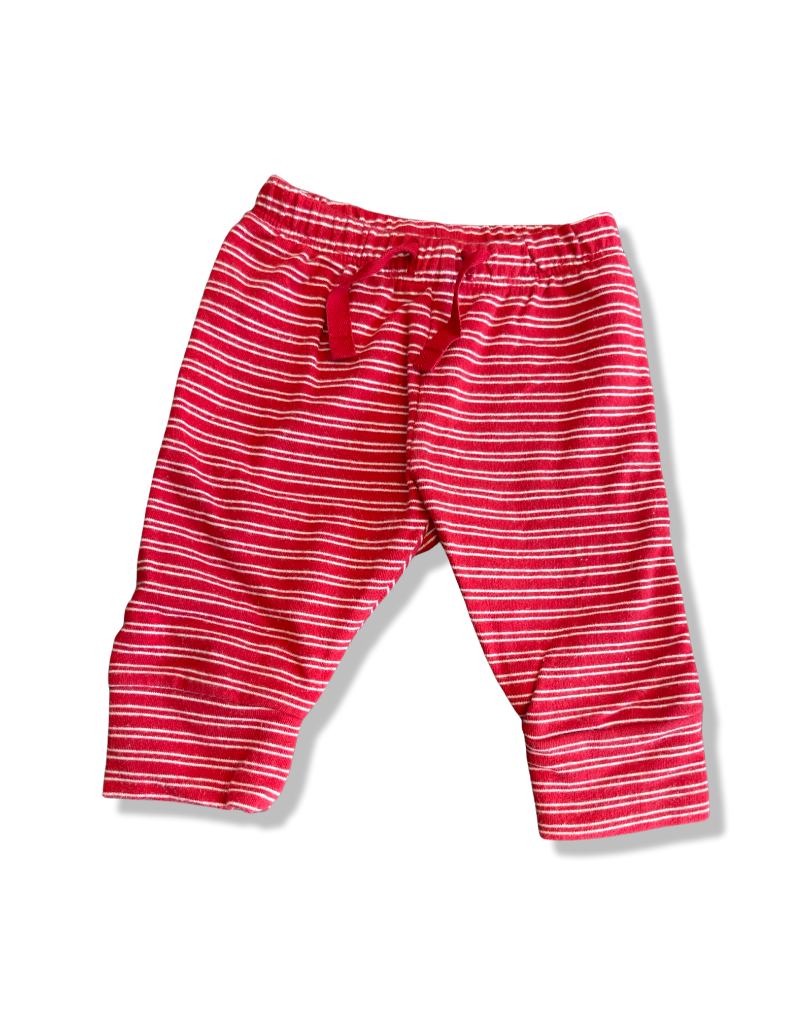 Baby Gap Red and White Stripe Pants (0-3M)