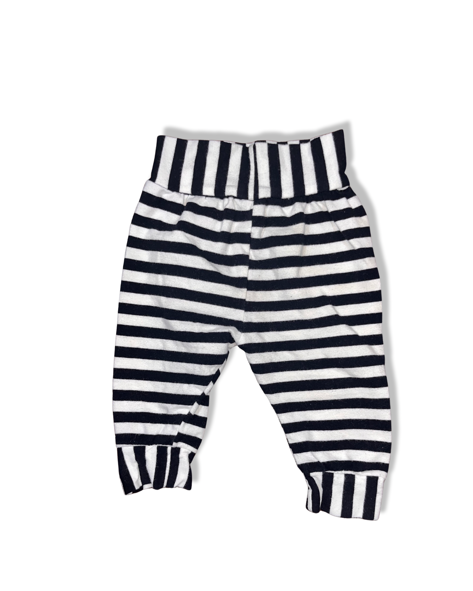 Black and White Sripped Pants (3-6M)