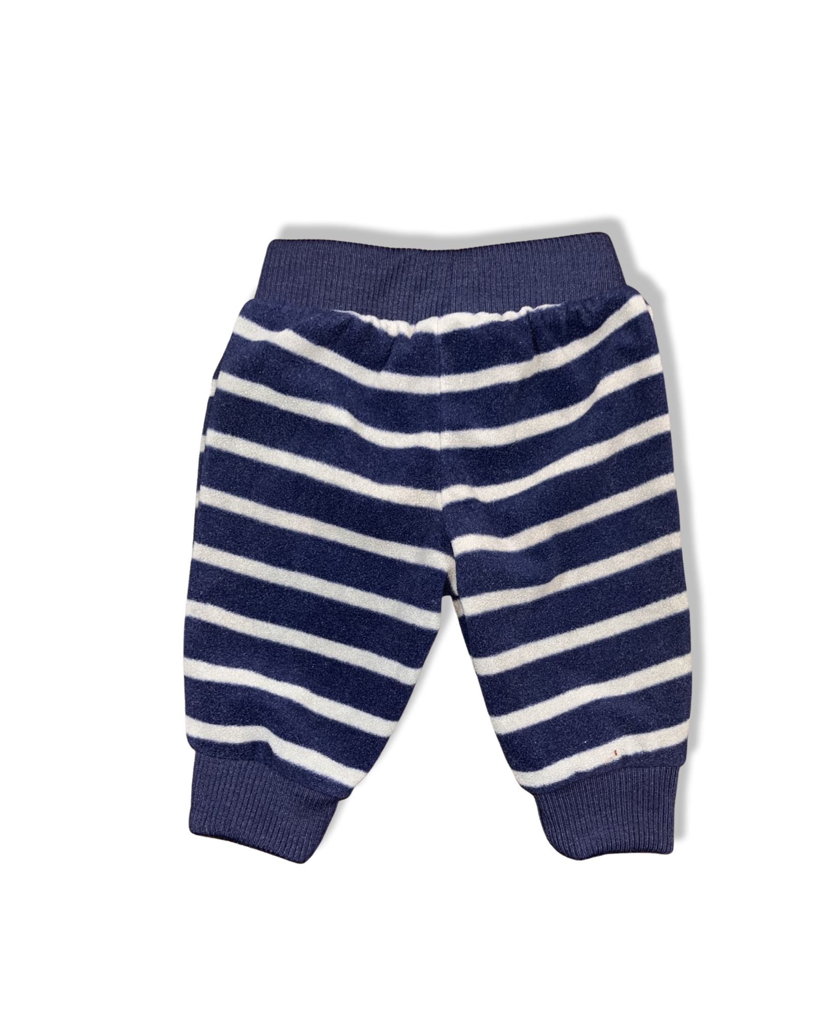 Carter's Fleece Blue and Grey Pants (0-3M)
