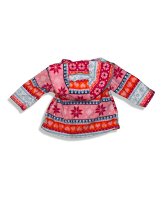 Carter's Colourful Pink Hooded Three Button Sweater (3M)