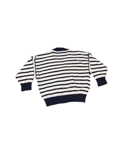 Zerot Ondo Blue and White Striped Knit Sweater (12M)