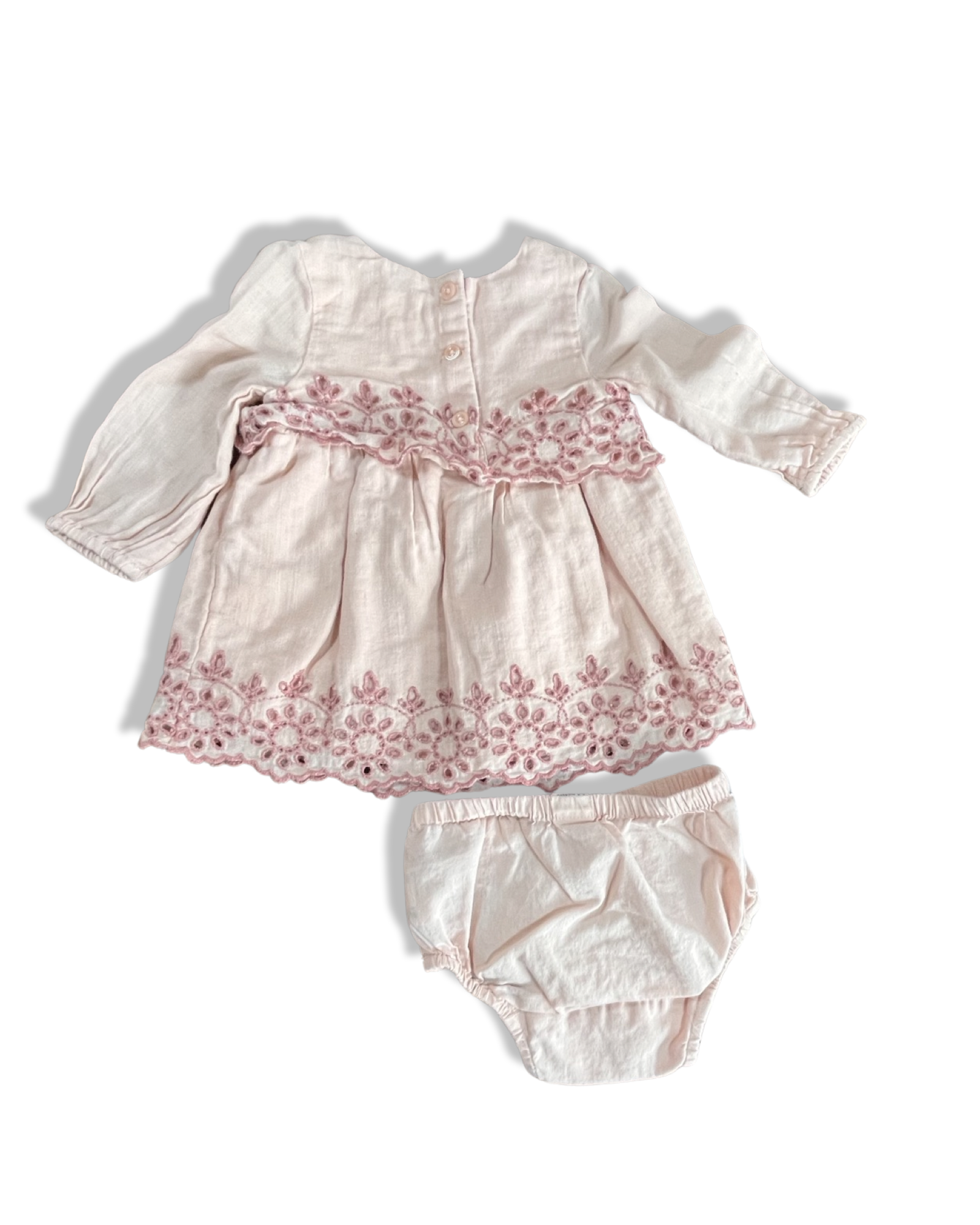 Baby Gap Pink Dress with Diaper Cover 3 6M Young n Thrifty