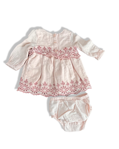 Baby Gap Pink Dress with Diaper Cover (3-6M)