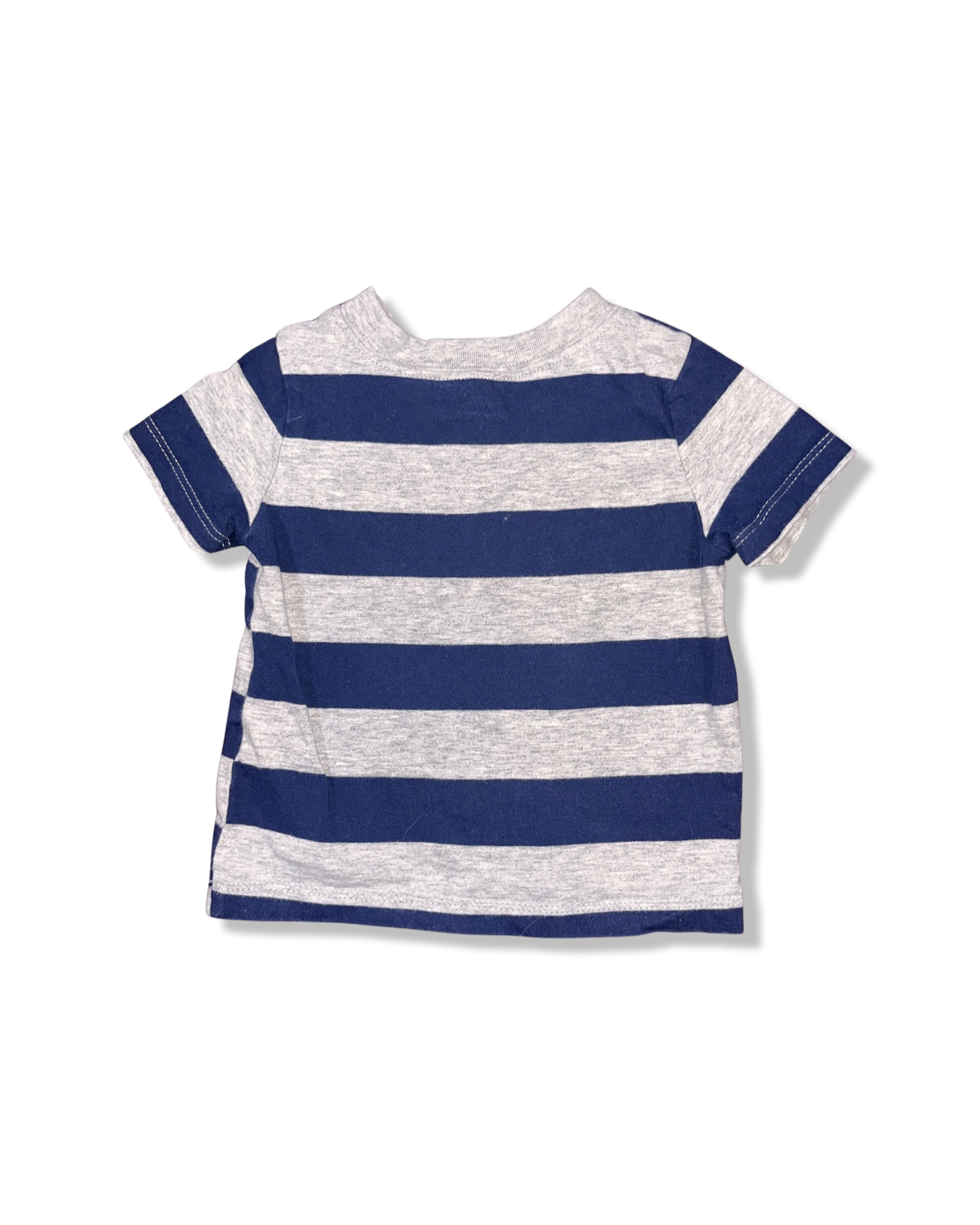 Carter's Grey and Blue Striped T-shirt (9M)