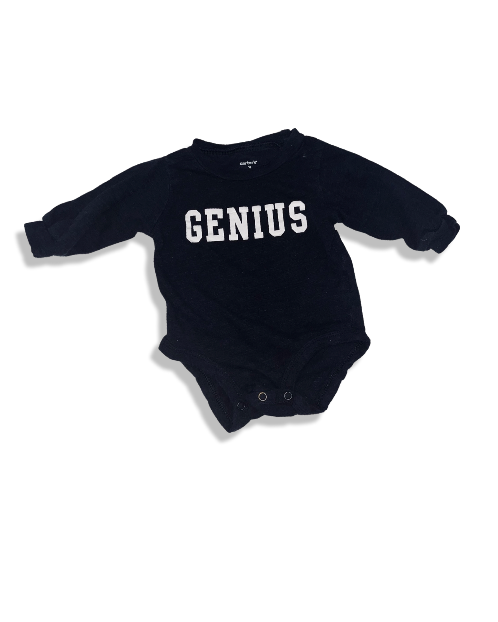 Carter's Genius Long Sleeve Onesie (3M)