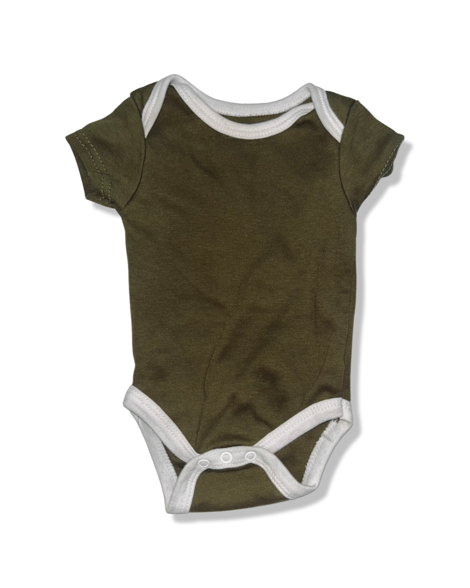 Chick Pea Olive Green Onesie (0-3M)