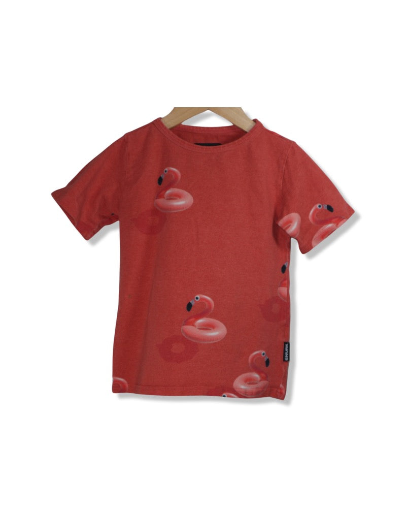 SNURK Flamingo T-shirt Organic Cotton (5-6Y)