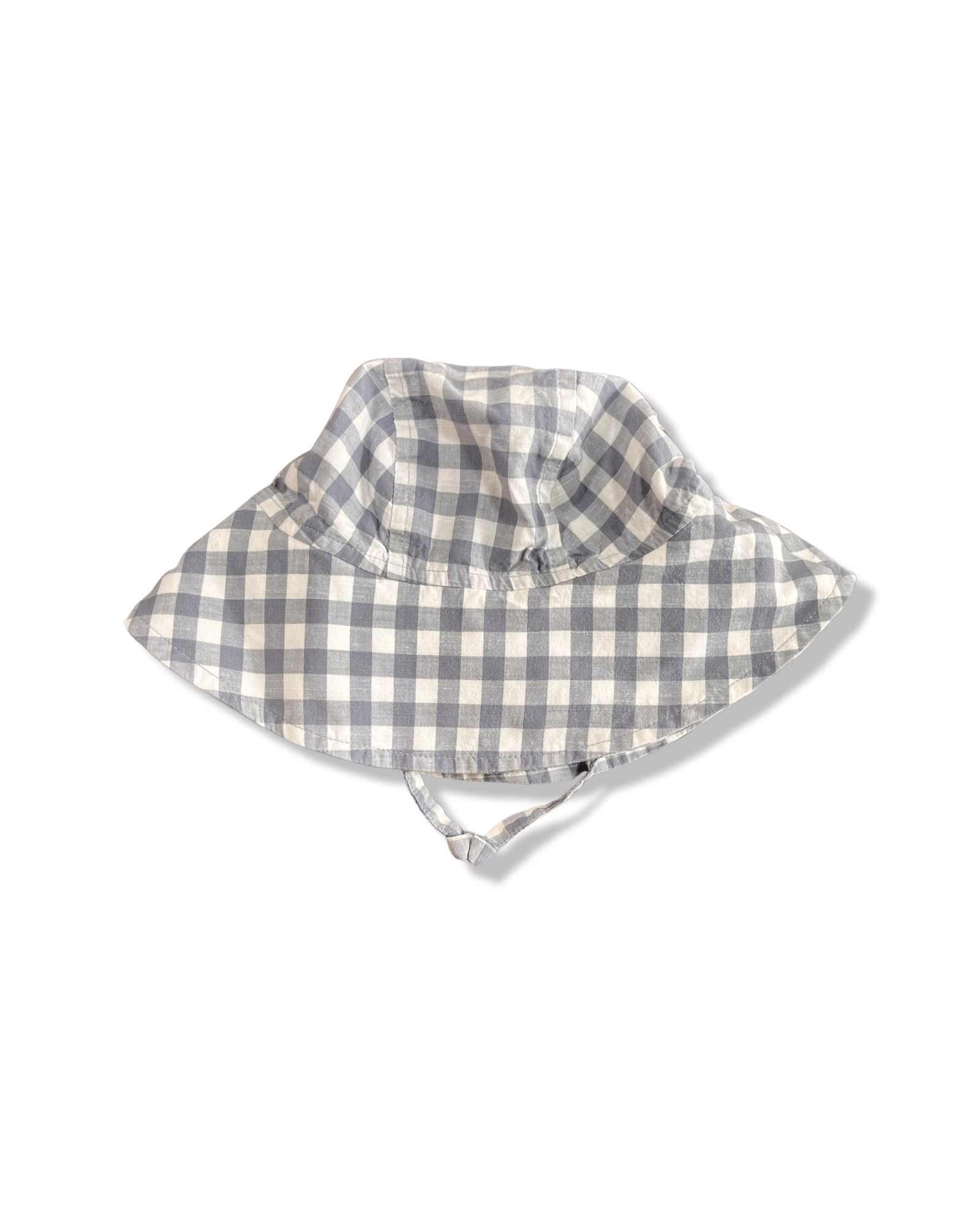 Pehr Grey Checkered Hat (12-24M)