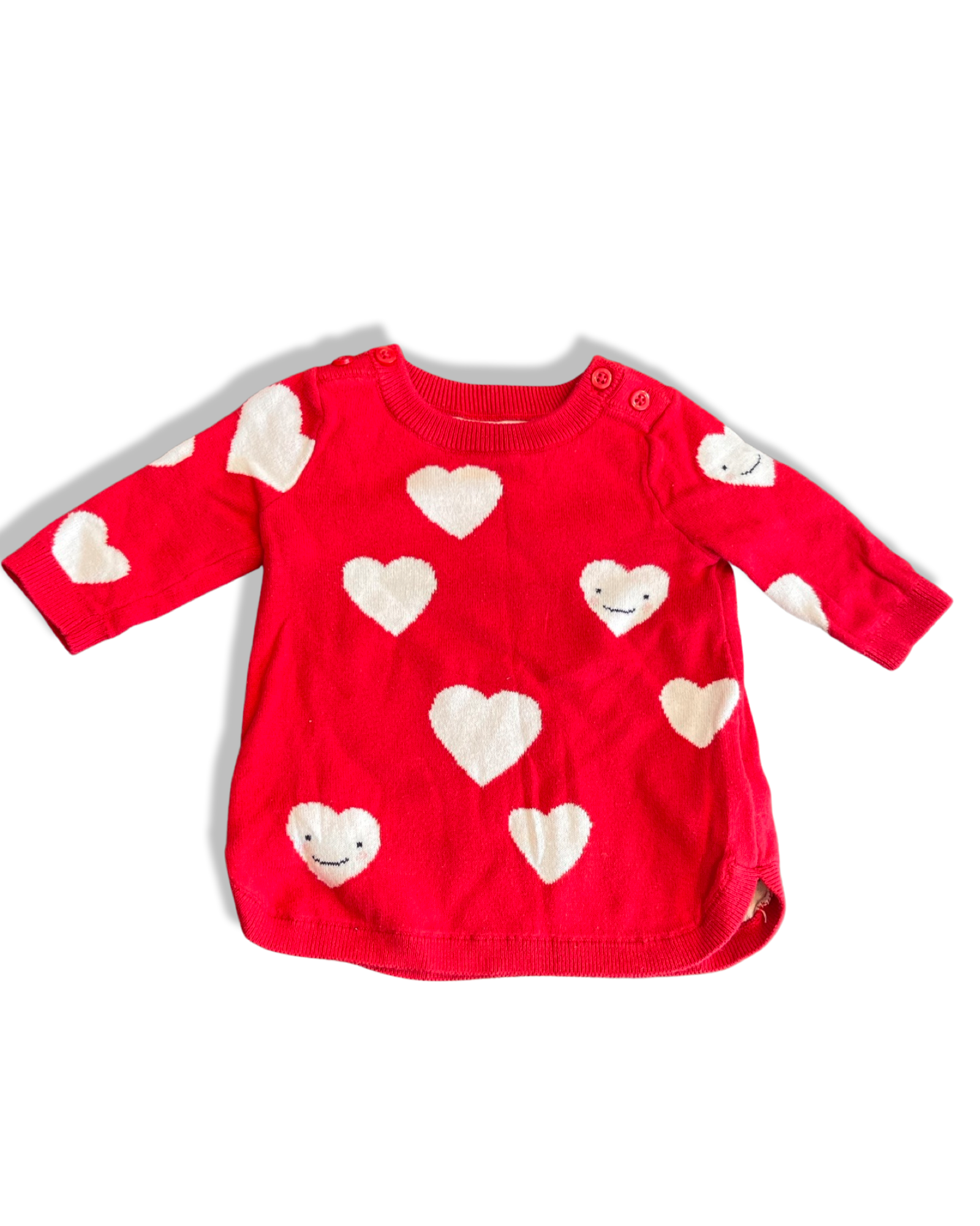 Baby Gap Red Heart Sweater (0-3M)