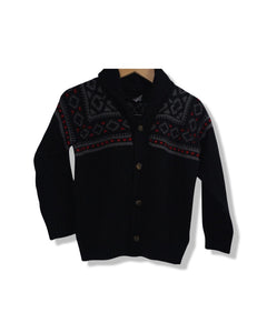 Carter's Knited Black and Red Chest Sweater (3T)